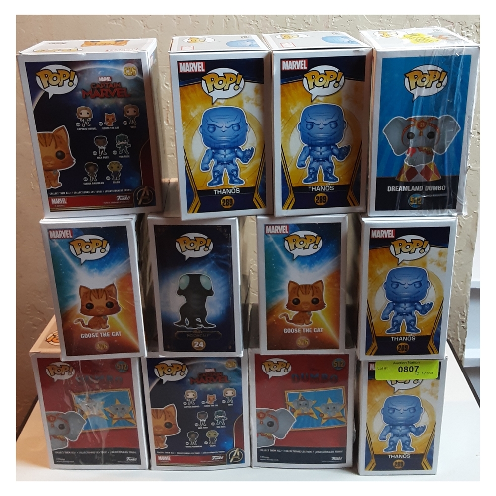 Bulk Funko-Pop Collection Toys  Re-Seller 12pc Lot